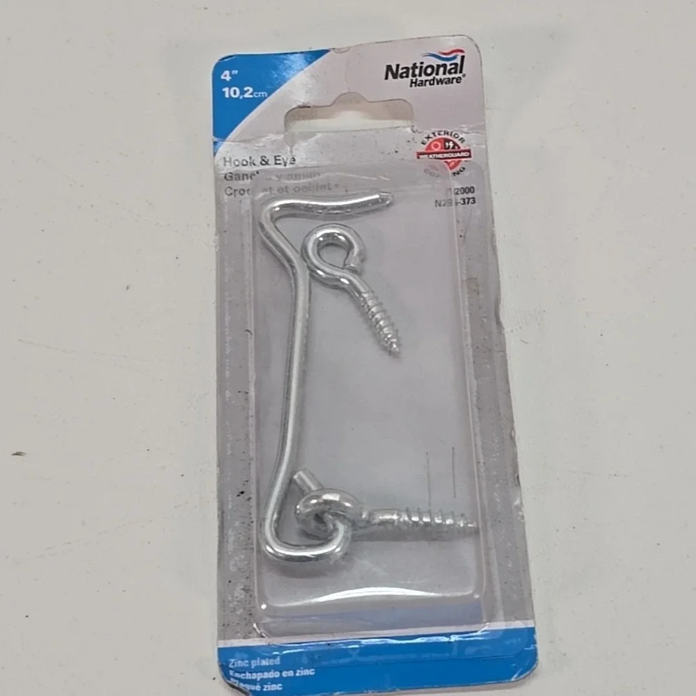 National Hardware N226-373 Zinc-Plated Steel General Purpose Hook & Eye 4 L in.
